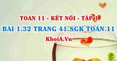 Bài 1.32 trang 41 SGK Toán 11 tập 1 Kết nối tri thức